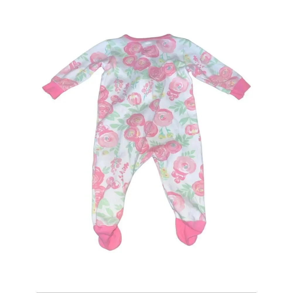 2 Koala Baby girl 3-6 months one piece sleep button up zip up bodysuit jumper